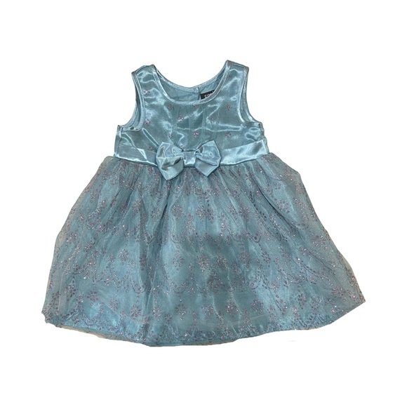 Zunie Other - Baby Girl Dress with Sparkly Overlay